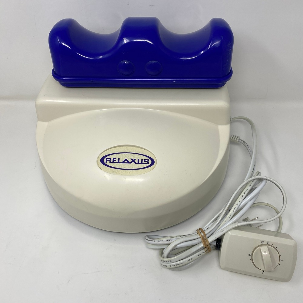 Relaxus Chi Machine Swing Exerciser Blue Cream Wired Timer Remote